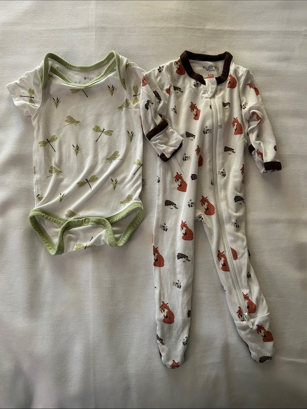 Angel Dear zippered NB Pajama and onesie